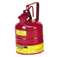 Justrite 10301 Type I 1 Gallon Trigger Handle Steel Safety Can, Red
