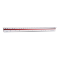 Chartpak 12" Color-Coded Triangular Scale Ruler for Architects