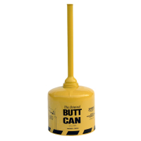 Eagle Butt Can 5 Gal. 33" H Galvanized Steel Cigarette Receptacle (Shown in Yellow)