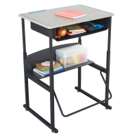 Safco AlphaBetter 28" x 20" Height Adjustable Standing Book Box Student Desk