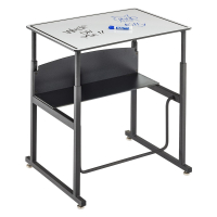 Safco AlphaBetter 28" x 20" Dry Erase Height Adjustable Standing Student Desk