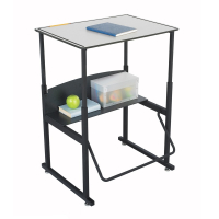 Safco AlphaBetter 28" x 20" Premium Height Adjustable Standing Student Desk