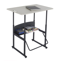 Safco AlphaBetter 1206BE 36" x 24" Height Adjustable Stand-Up Student Desk (example of use)