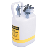 Justrite 12160 Polyethylene 1 Gallon Disposal Safety Can, 3/8" Fitting