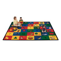 Carpets for Kids Blocks of Fun Alphabet & Numbers Classroom Rug