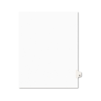 Avery Preprinted "22" Tab Letter Dividers, White, 25/Pack