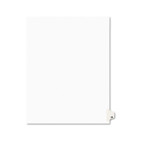 Avery Preprinted "25" Tab Letter Dividers, White, 25/Pack