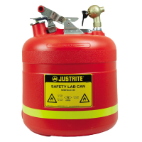 Justrite 14540 Faucet Polyethylene 5 Gallon Dispensing Safety Shelf Can