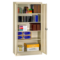 Tennsco 36" W x 72" H Standard Storage Cabinets (Recessed Handle Shown in Sand)