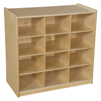 Wood Designs Childrens Classroom 12-Cubby Storage, 30" H x 30" W x 15" D