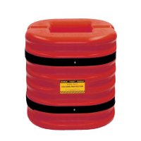Eagle 10" HDPE Mini Column Protector 24" H, Red 1724-10RED