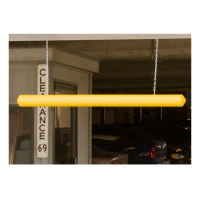 Eagle 7" Dia. x 76" L HDPE Safety Clearance Bar with Eye Hooks 1781 (example of use)