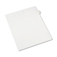 Avery Allstate Preprinted "5" Tab Letter Dividers, White, 25/Pack