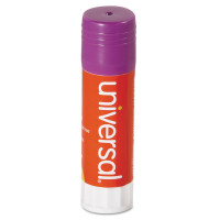 Universal .74 oz Permanent Glue Sticks, Purple, 12/Pack