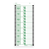 Lathem Weekly Time Cards for 2100HD & 800P (100 Pieces)