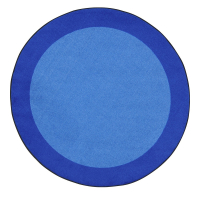 Joy Carpets All Around Classroom Rug, Blue (Shown in Round)