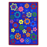 Joy Carpets Geared for Learning Rectangle Classroom Rug