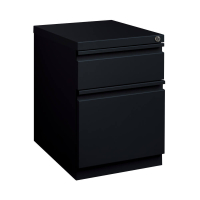 Hirsh 2-Drawer Box/File Mobile Pedestal, Black