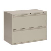 Global 1900 Plus 2-Drawer 42" Wide Lateral File Cabinet, Letter & Legal