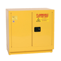 Eagle 1971 Manual Two Door Flammable Safety Cabinet, 22 Gallons, Yellow