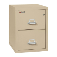 FireKing 2-Drawer 25" Deep 1-Hour Rated Fireproof File Cabinet, Letter - Shown in Parchment