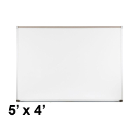 Best-Rite 202AF Aluminum Trim 5 ft. x 4 ft. Porcelain Magnetic Whiteboard