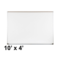 Best-Rite Aluminum Trim 10' x 4' Porcelain Magnetic Whiteboard