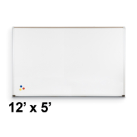 Best-Rite 202AN Aluminum Trim 12 ft. x 5 ft. Porcelain Magnetic Whiteboard