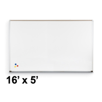 Best-Rite El Grande Aluminum Trim 16' x 5' Porcelain Magnetic Whiteboard