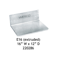 Wesco E16 Aluminum Extruded Noseplate 16" W x 12" D 