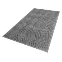 WaterHog Diamond 221 Rubber Back Polypropylene Indoor/Outdoor Scraper Floor Mats (Shown in Grey)