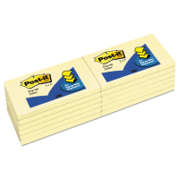Post-It 3" X 5", 100-Sheets, Canary Yellow Pop-Up Notes, 12-Pack