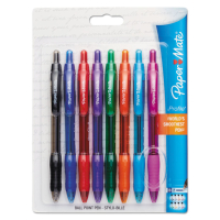 Paper Mate Profile 1.4 mm Bold Retractable Ballpoint Pens, Assorted, 8-Pack