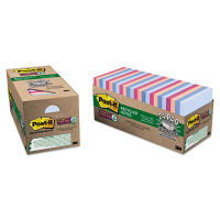 Post-It 3" X 3", 24 70-Sheet Pads, Bali Color Super Sticky Notes