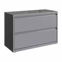 Hirsh HL10000 Series 2-Drawer 42" Wide Full-Width Pull Lateral File Cabinet, Letter & Legal