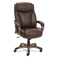 Alera Veon Leather High-Back Executive Office Chair, Brown