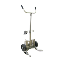 Wesco KD-SS-POLY-PO Stainless Steel 1000 lb Load Poly Drum Hand Truck, Polyolefin Wheels