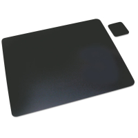 Artistic 24" x 19" Leather Desk Pad, Black