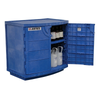 Just-Rite Corrosives Acids Polyethylene Safety Cabinet, Thirty-Six 2-1/2 Liter Bottles, Blue