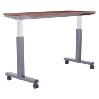 Office Star 60" W x 24" D Pneumatic 30.25" - 43.25" Height Adjustable Table (Shown in Cherry)
