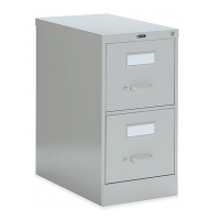 Global 25-200 2-Drawer 25" Deep Vertical File Cabinet, Letter (Shown in Light Grey)