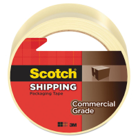 Scotch 1.88" x 54.6 yds Clear Commercial Grade Packaging Tape, 3" Core