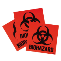Justrite Biohazard Label Kit for Safety Cans, 3-Pack