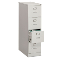 HON 4-Drawer 26.5" Deep Vertical File Cabinet, Letter Size (Shown in Light Grey)
