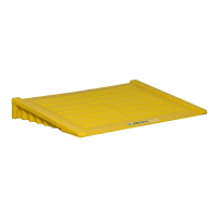 Justrite Ramp For 2-Drum and Larger EcoPolyBlend Spill Containment Pallet, Yellow