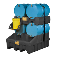 Justrite EcoPolyBlend Drum Spill Containment Sump System