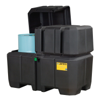 Just-Rite Ecopolyblend 28683 2-Drum Collection Center with Dual Covers and Forklift Channels
