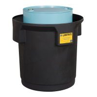 Justrite EcoPolyBlend 1-Drum Spill Container for 55 Gallon Drum
