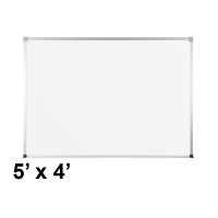 Best-Rite 2H2NF ABC Trim 5 ft. x 4 ft. Porcelain Magnetic Whiteboard