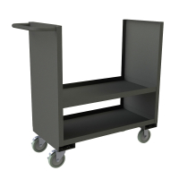 Durham Steel 2-Shelf 1200 lb Load High-Side Stock Carts (Sold Side Model)